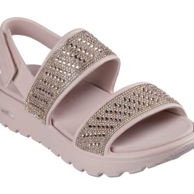 Skechers Γυναικείο Πέδιλο - Foamies: Arch Fit Footsteps - Enchant  - 111531-ROS  PINK
