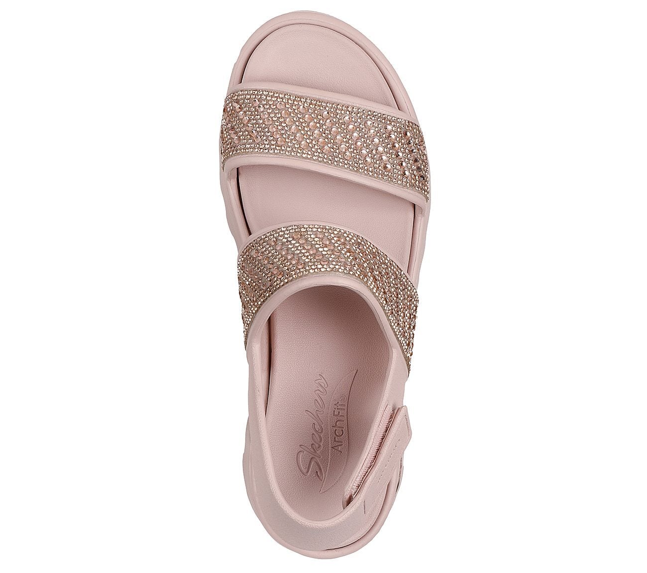 Skechers Γυναικείο Πέδιλο - Foamies: Arch Fit Footsteps - Enchant - 111531-ROS PINK - Image 4