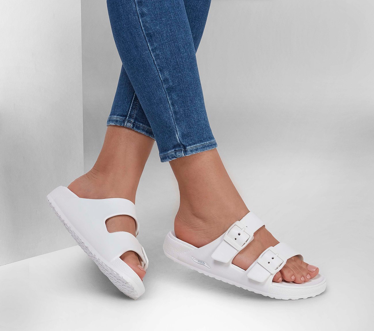 Skechers Σανδάλια Πέδιλα Γυναικεία - Foamies: Arch Fit Cali Breeze 2.0 - 111590-WHT - White - Image 5