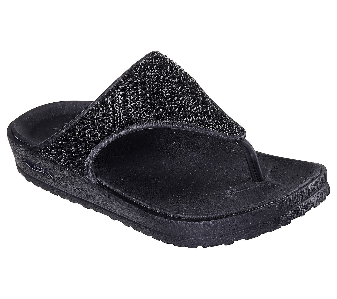 Skechers Γυναικείο Πέδιλο-Σανδάλι - Foamies: Arch Fit Cali Breeze - Shine On - 111599-BBK - Black