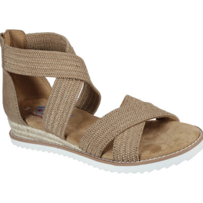 Skechers Γυναικείο Πέδιλο-Σανδάλι - BOBS Desert Kiss - Desert Nights - 113540-TAN
