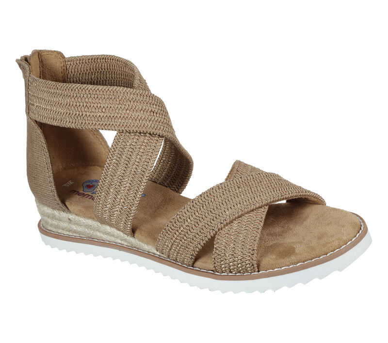 Skechers Γυναικείο Πέδιλο-Σανδάλι - BOBS Desert Kiss - Desert Nights - 113540-TAN