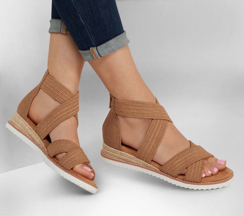 Skechers Γυναικείο Πέδιλο-Σανδάλι - BOBS Desert Kiss - Desert Nights - 113540-TAN - Image 2