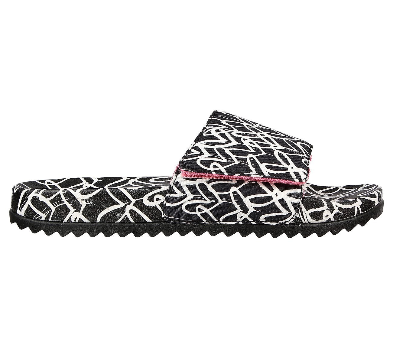 Skechers Γυναικεία Σαγιονάρα - JGoldcrown: Bobs Pop Ups 2-Love & Summer - 113613-BKW - Black-White - Image 2