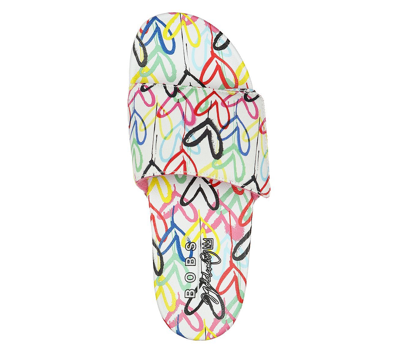 Skechers Σαγιονάρα Γυναικεία - x JGoldcrown: Bobs Pop Ups 2 - Love & Summer 113613-WMLT White - Image 2