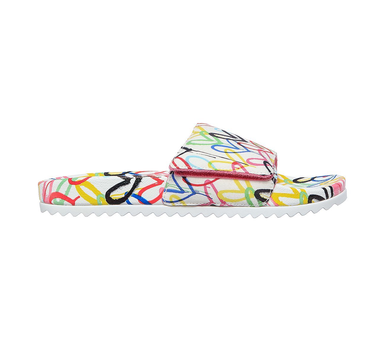 Skechers Σαγιονάρα Γυναικεία - x JGoldcrown: Bobs Pop Ups 2 - Love & Summer 113613-WMLT White - Image 6