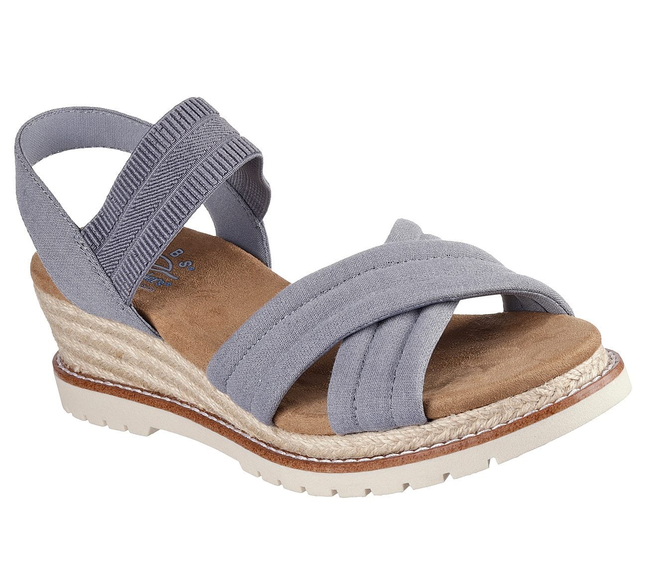 Skechers Γυναικείο Πέδιλο - BOBS Desert Chill - Sweet Crossing - 114685-GRY GRAY