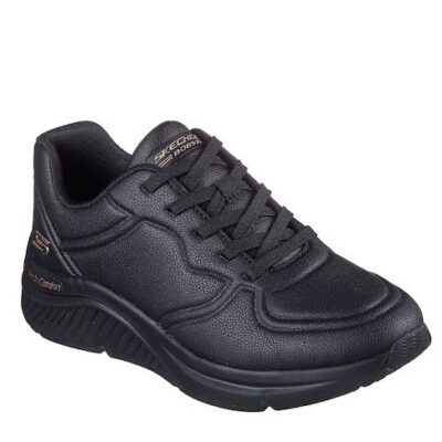 Skechers Παπούτσι Γυναικείο - Arch Comfort Pu Speckled Lace Up - 117560-BBK - Black