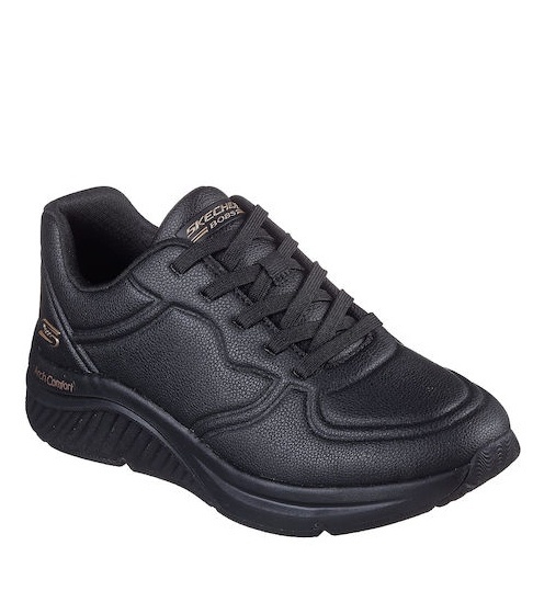 Skechers Παπούτσι Γυναικείο - Arch Comfort Pu Speckled Lace Up - 117560-BBK - Black