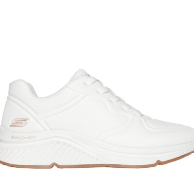 Skechers Παπούτσι Γυναικείο - Arch Comfort Pu Speckled Lace Up - 117560-WHT - White