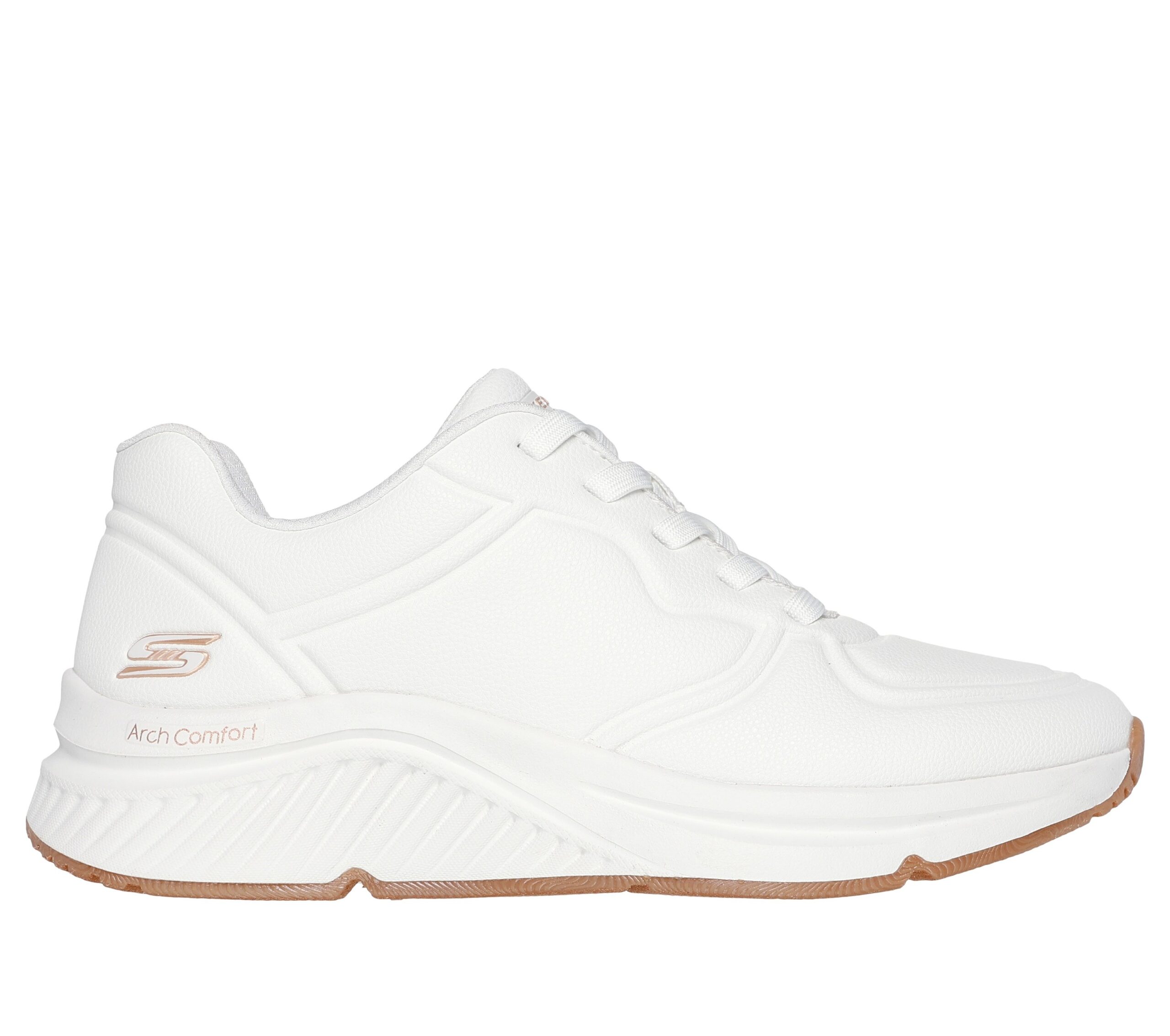 Skechers Παπούτσι Γυναικείο - Arch Comfort Pu Speckled Lace Up - 117560-WHT - White