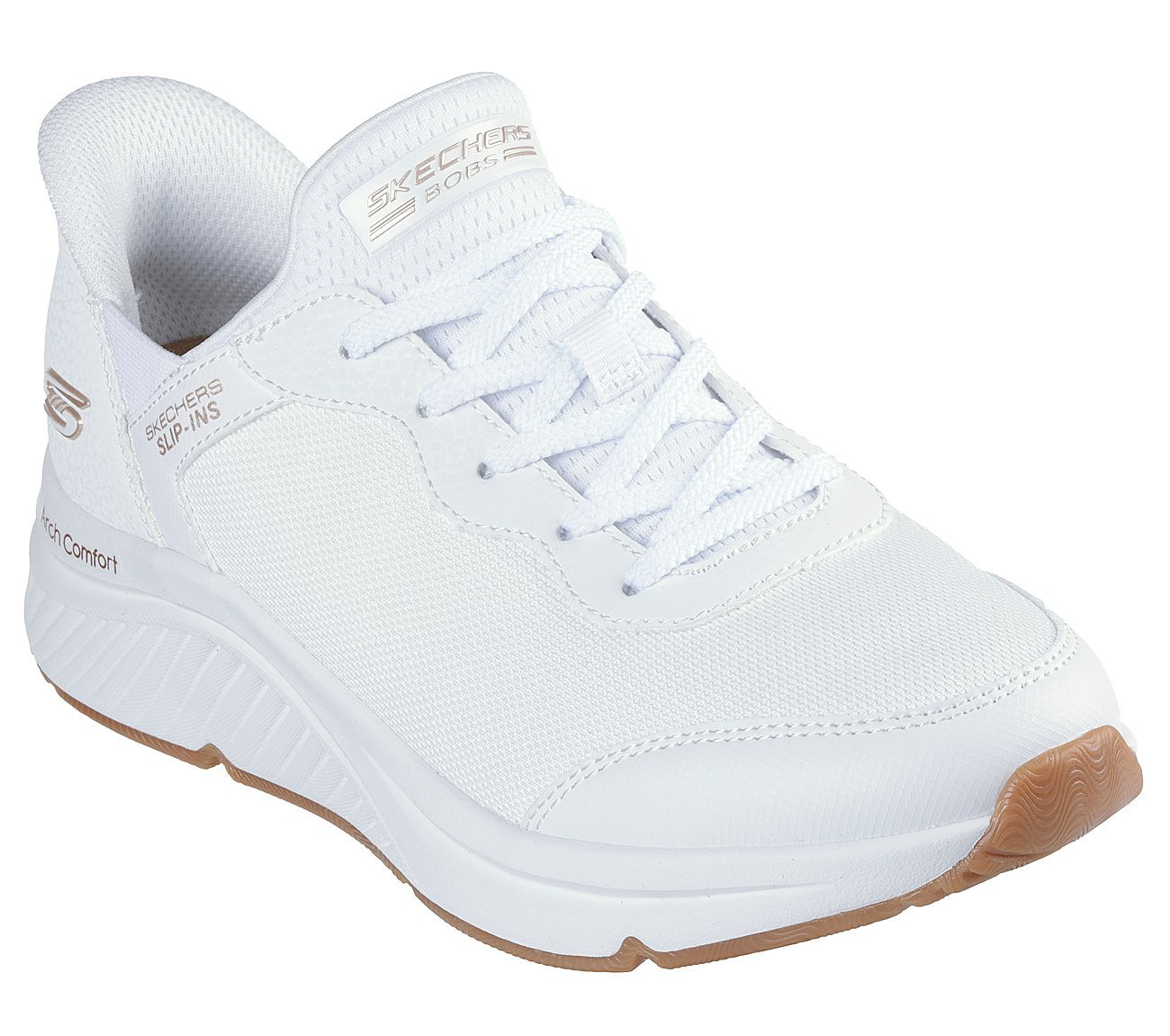 Skechers Παπούτσι Γυναικείο - BOBS Arch Comfort B Sweet - A Look 117627-W WHITE