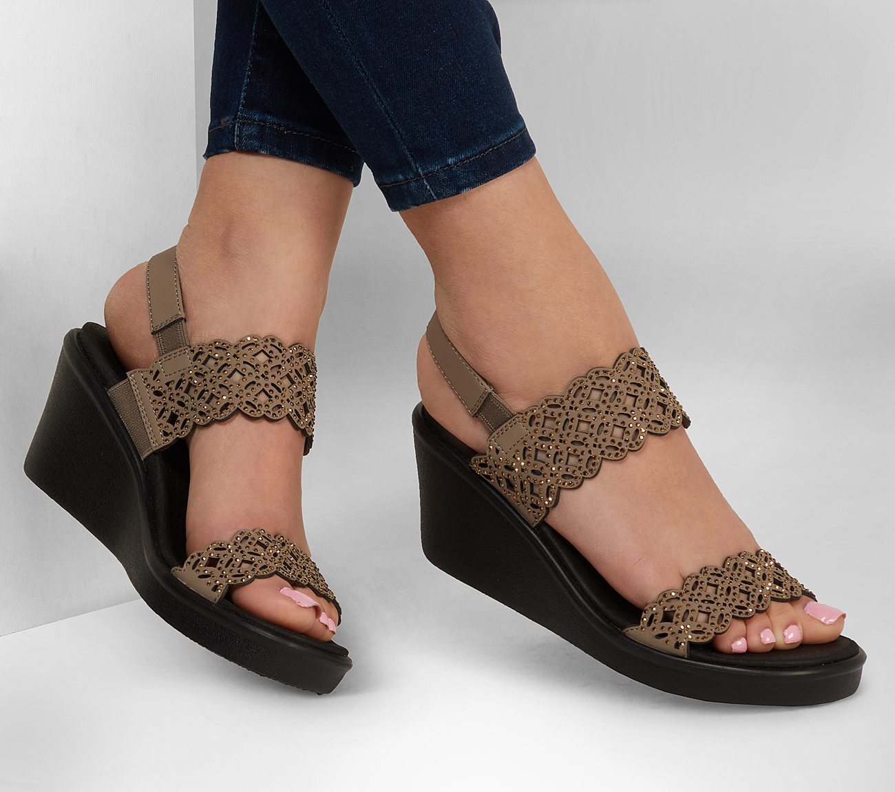 Skechers Γυναικείο Πέδιλο - Rumble On-Sassy Dayz - 119147-TPE - Beige - Image 2