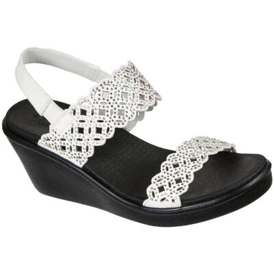 Skechers Γυναικείο Πέδιλο - Rumble On-Sassy Dayz - 119147-WHT - White