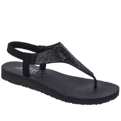 Skechers Γυναικείο Πέδιλο-Σανδάλι - Meditation - Sweet Rock - 119293-BBK - Black