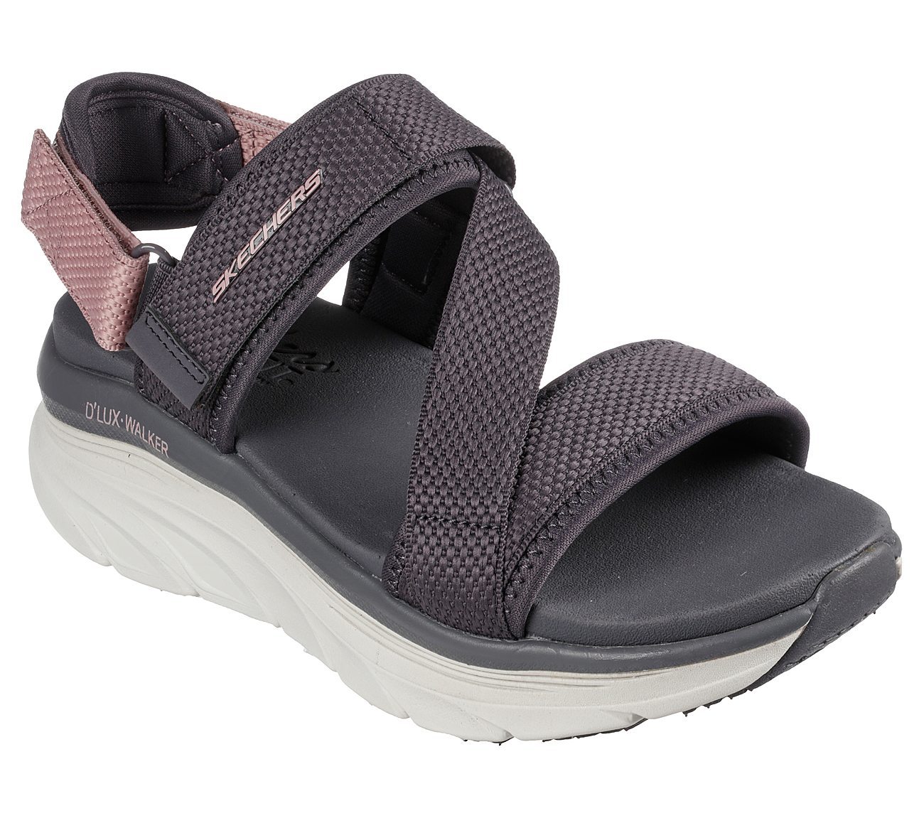 Skechers Γυναικείο Πέδιλο-Σανδάλι - DLUX WALKER (119302-GYPR) Grey