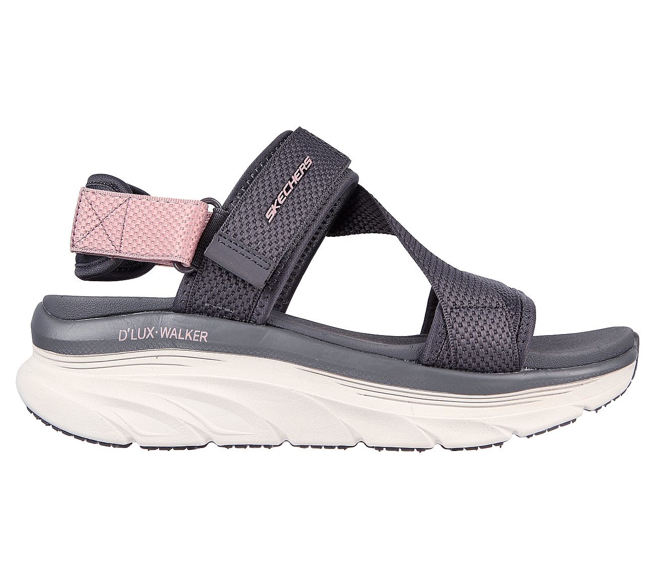 Skechers Γυναικείο Πέδιλο-Σανδάλι - DLUX WALKER (119302-GYPR) Grey - Image 5