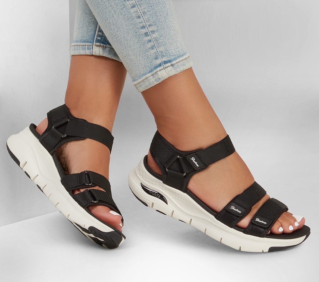 Skechers Γυναικείο Πέδιλο - Arch Fit-Fresh Bloom - 119305-BLK - Black - Image 2