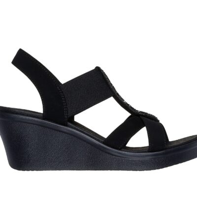 Skechers Γυναικείο Πέδιλο - Rumble On-Glammed Up - 119608-BBK - Black