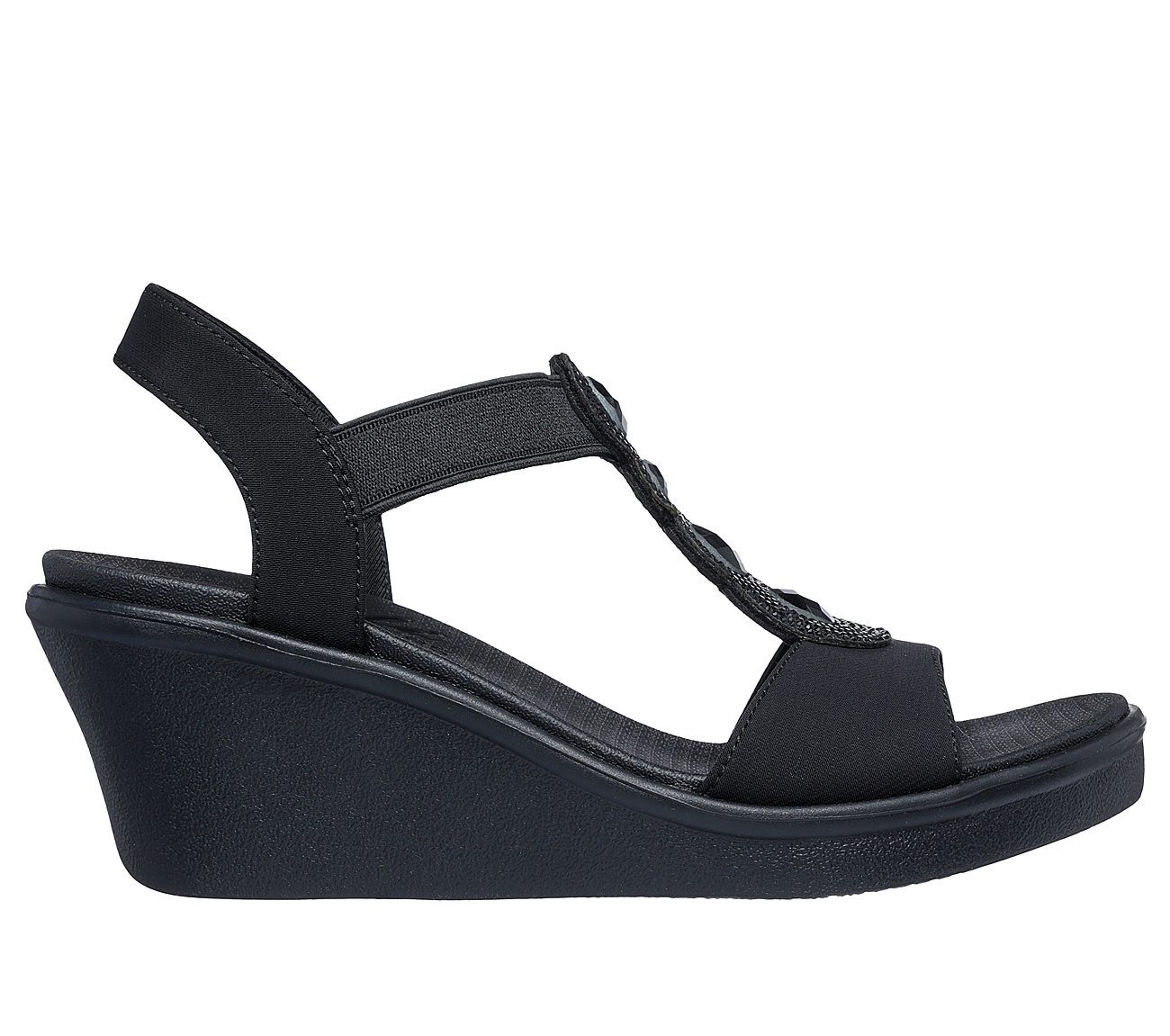 Skechers Γυναικείο Πέδιλο - Rumble On-Slay Queen - 119614-BBK - Black - Image 2