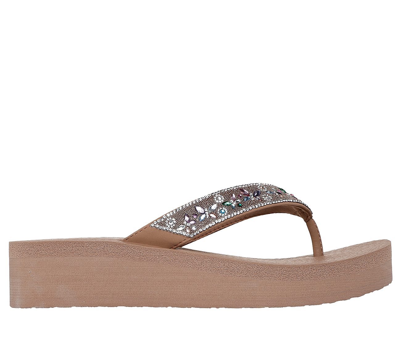 Skechers Γυναικείο Πέδιλο - Vinyasa-Butterfly Kiss - 119642-MOC - Mocha - Image 2