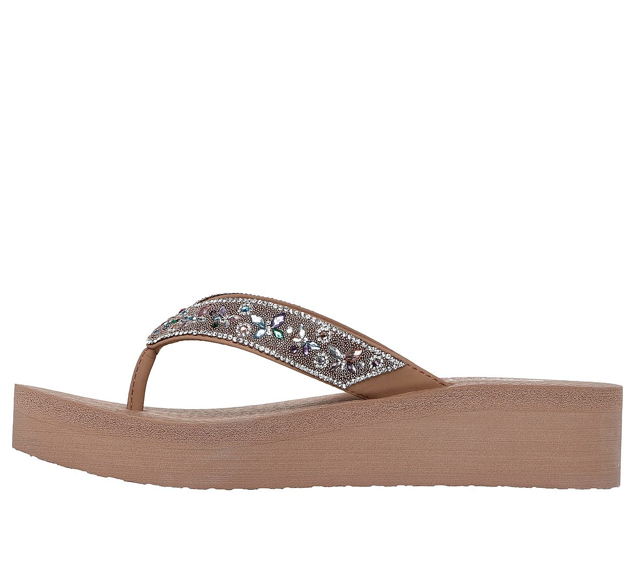 Skechers Γυναικείο Πέδιλο - Vinyasa-Butterfly Kiss - 119642-MOC - Mocha - Image 5