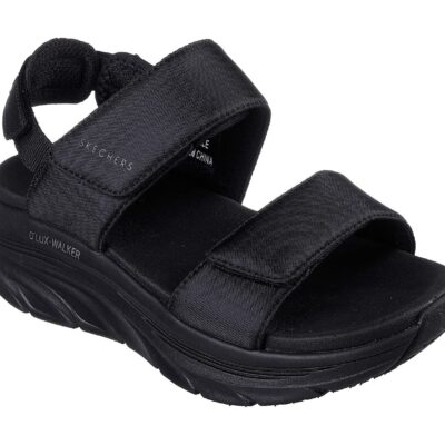 Skechers Γυναικείο Πέδιλο-Σανδάλι - Sport Comfort -Relaxed Fit: D Lux Walker - 119817-BBK - Black