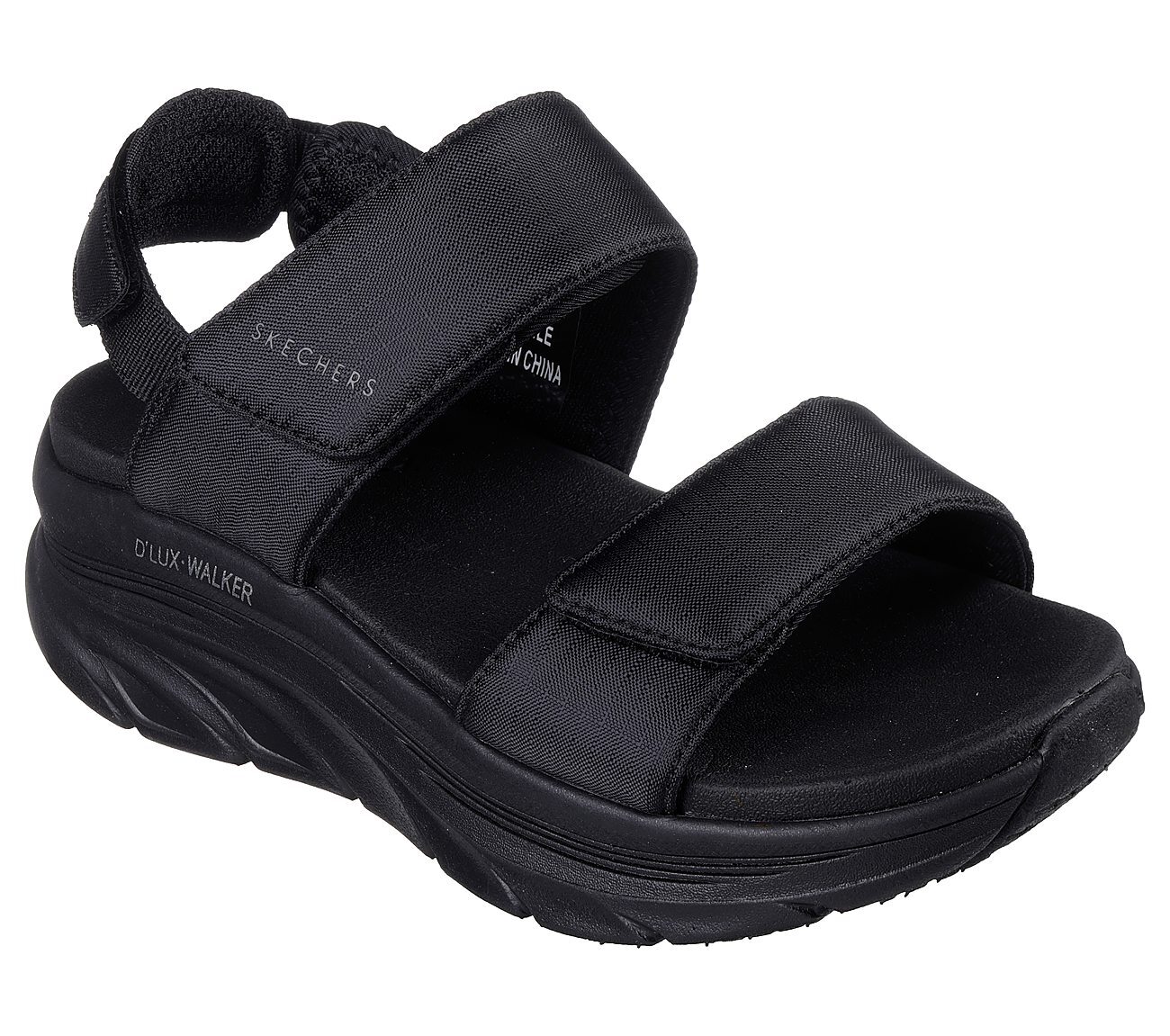 Skechers Γυναικείο Πέδιλο-Σανδάλι - Sport Comfort -Relaxed Fit: D Lux Walker - 119817-BBK - Black - Image 3