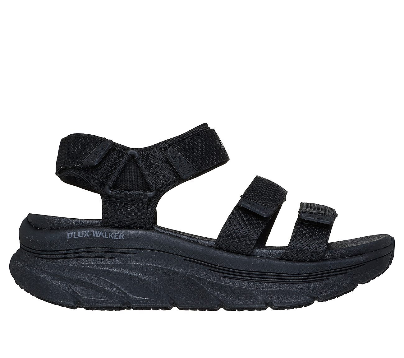 Skechers Γυναικείο Πέδιλο-Σανδάλι -Relaxed Fit: D Lux Walker - Going-Out Vibes - 119828-BBK - Black - Image 2