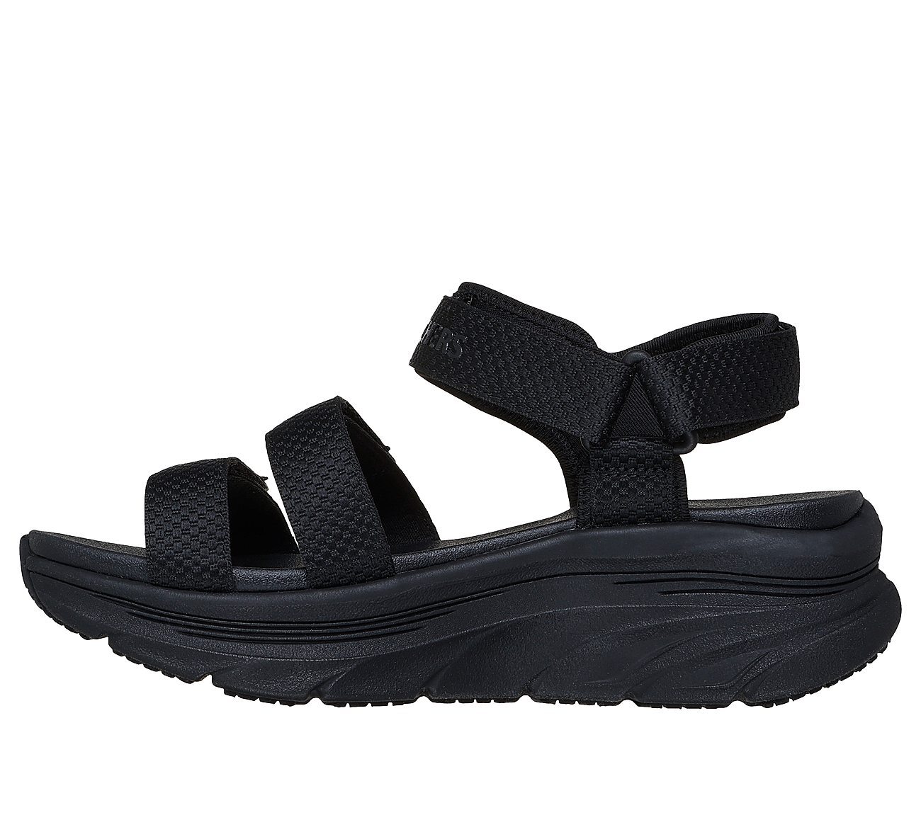 Skechers Γυναικείο Πέδιλο-Σανδάλι -Relaxed Fit: D Lux Walker - Going-Out Vibes - 119828-BBK - Black - Image 3