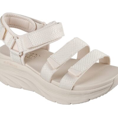 Skechers Γυναικείο Πέδιλο-Σανδάλι -Relaxed Fit: D Lux Walker - Going-Out Vibes - 119828-NAT- Beige