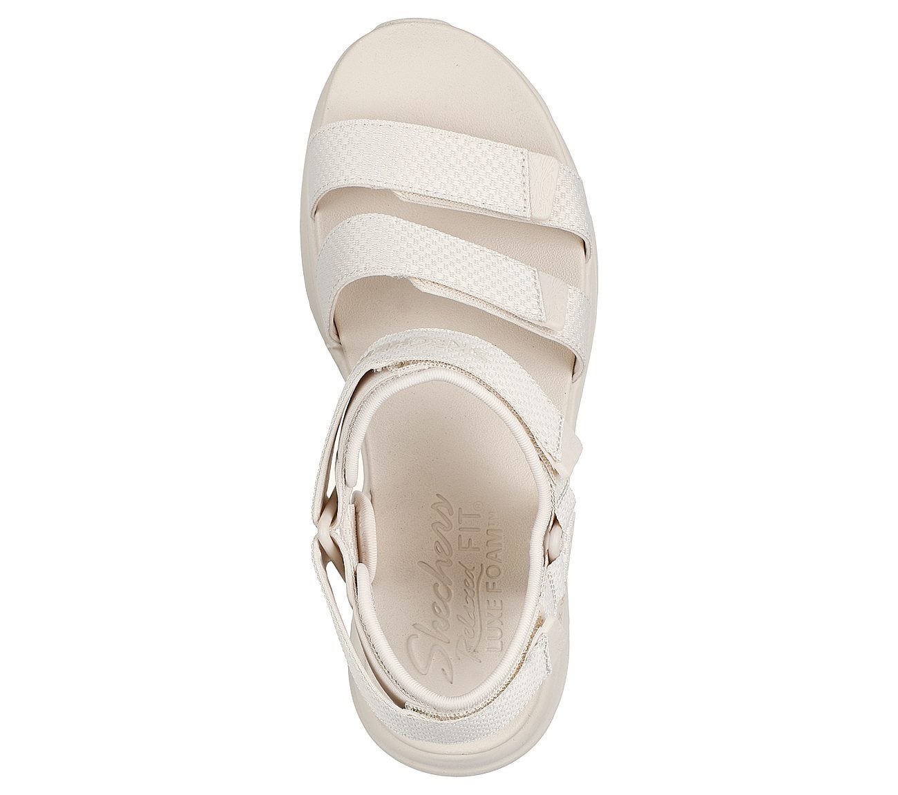 Skechers Γυναικείο Πέδιλο-Σανδάλι -Relaxed Fit: D Lux Walker - Going-Out Vibes - 119828-NAT- Beige - Image 3