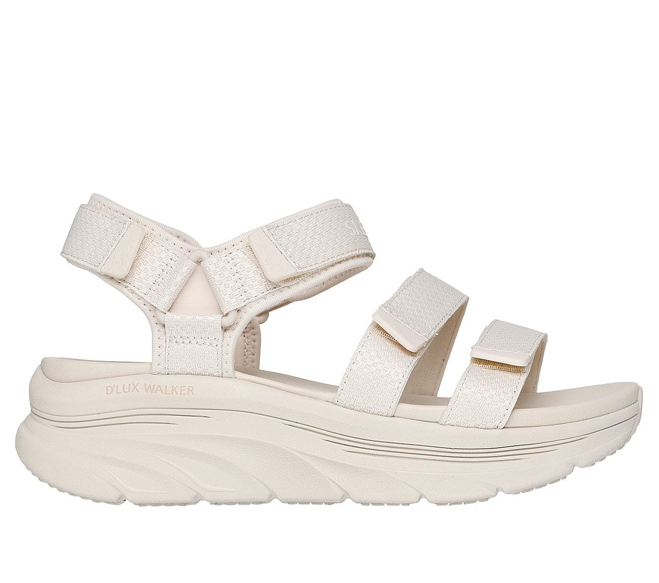 Skechers Γυναικείο Πέδιλο-Σανδάλι -Relaxed Fit: D Lux Walker - Going-Out Vibes - 119828-NAT- Beige - Image 4
