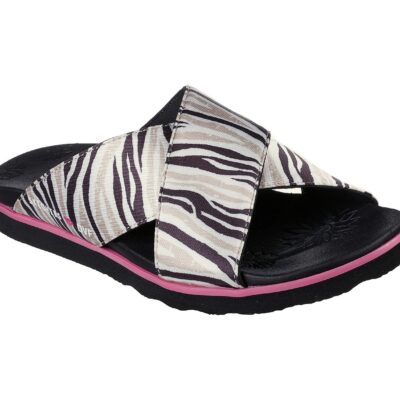 Skechers Γυναικεία Σαγιονάρα - Cali- DVF: Moon Keepers - Dazzle Walk - 119871-BKNT - Black-Beige