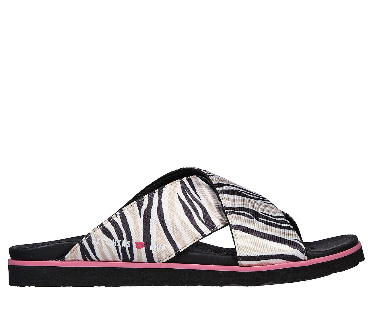 Skechers Γυναικεία Σαγιονάρα - Cali- DVF: Moon Keepers - Dazzle Walk - 119871-BKNT - Black-Beige - Image 2