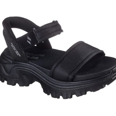 Skechers Γυναικείο Πέδιλο-Σανδάλι - Sport Comfort - Hi-Ryze - Inspirational Way  - 119872-BBK- Black