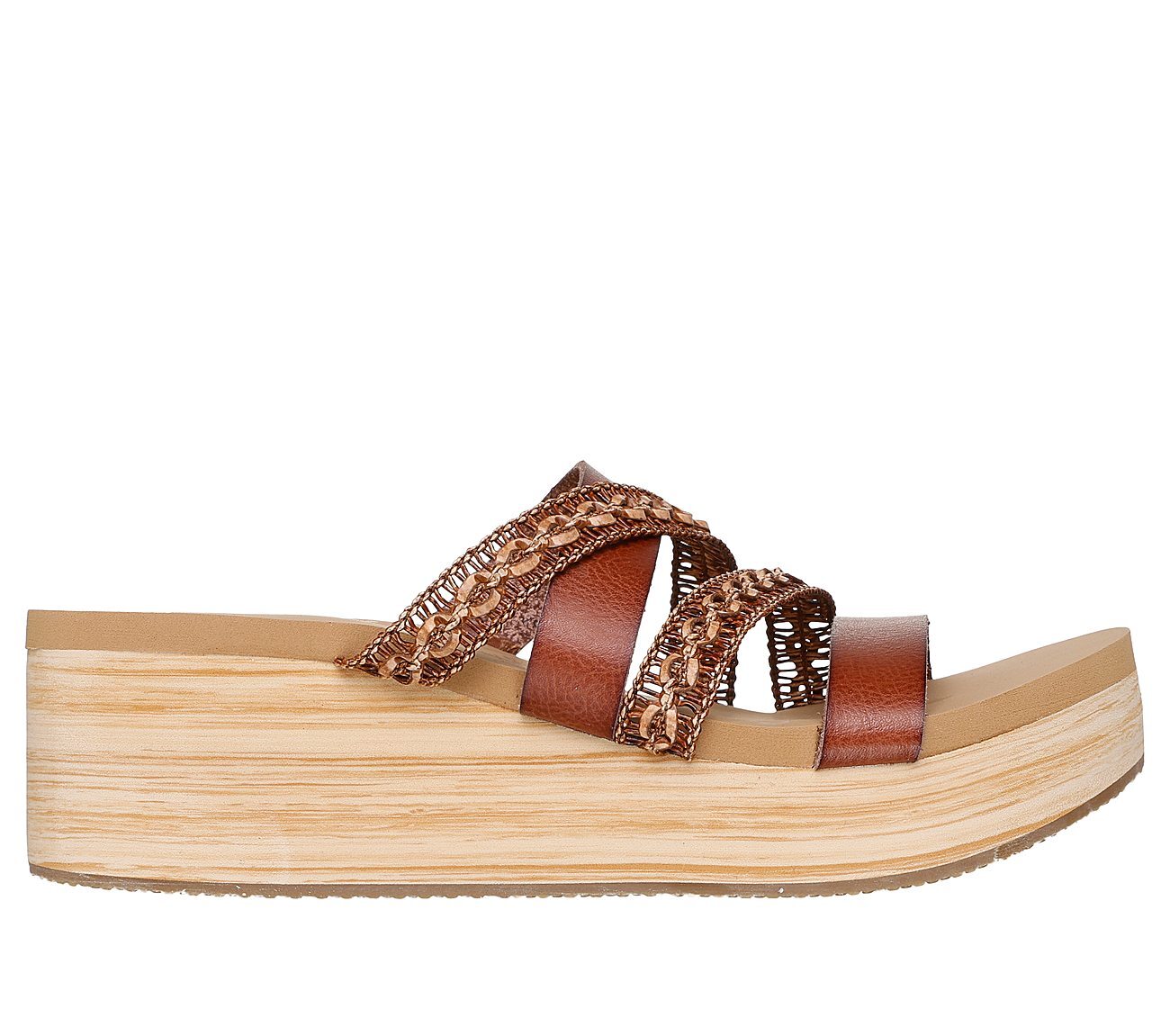 Skechers Γυναικείο Πέδιλο-Σανδάλι - Summers - Vibrant Moments - 120073-LUG - Brown - Image 2