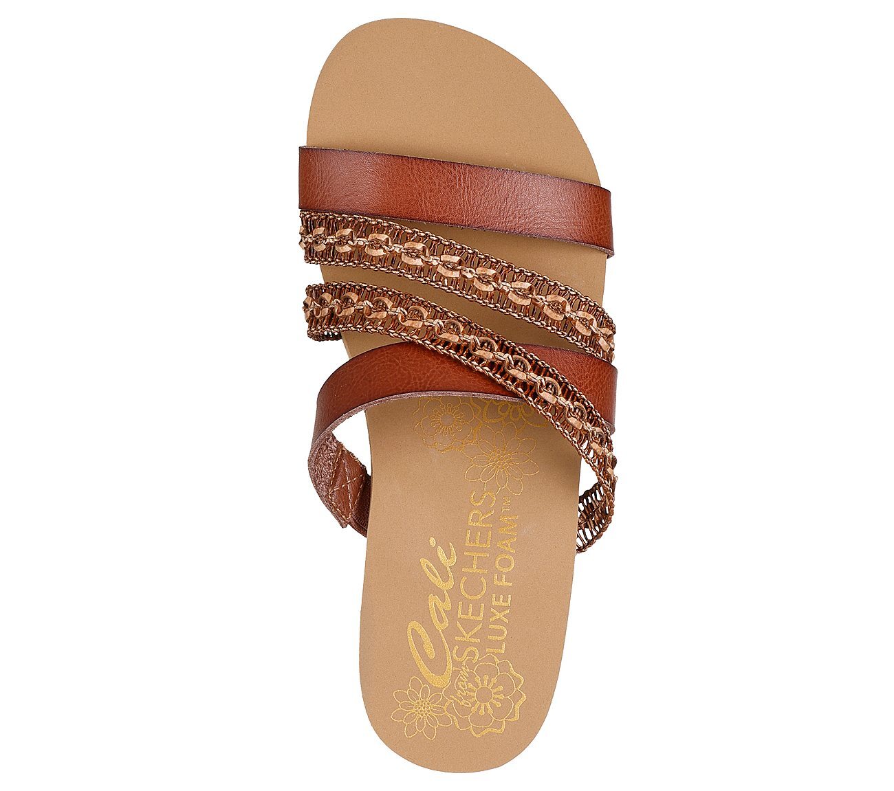 Skechers Γυναικείο Πέδιλο-Σανδάλι - Summers - Vibrant Moments - 120073-LUG - Brown - Image 4