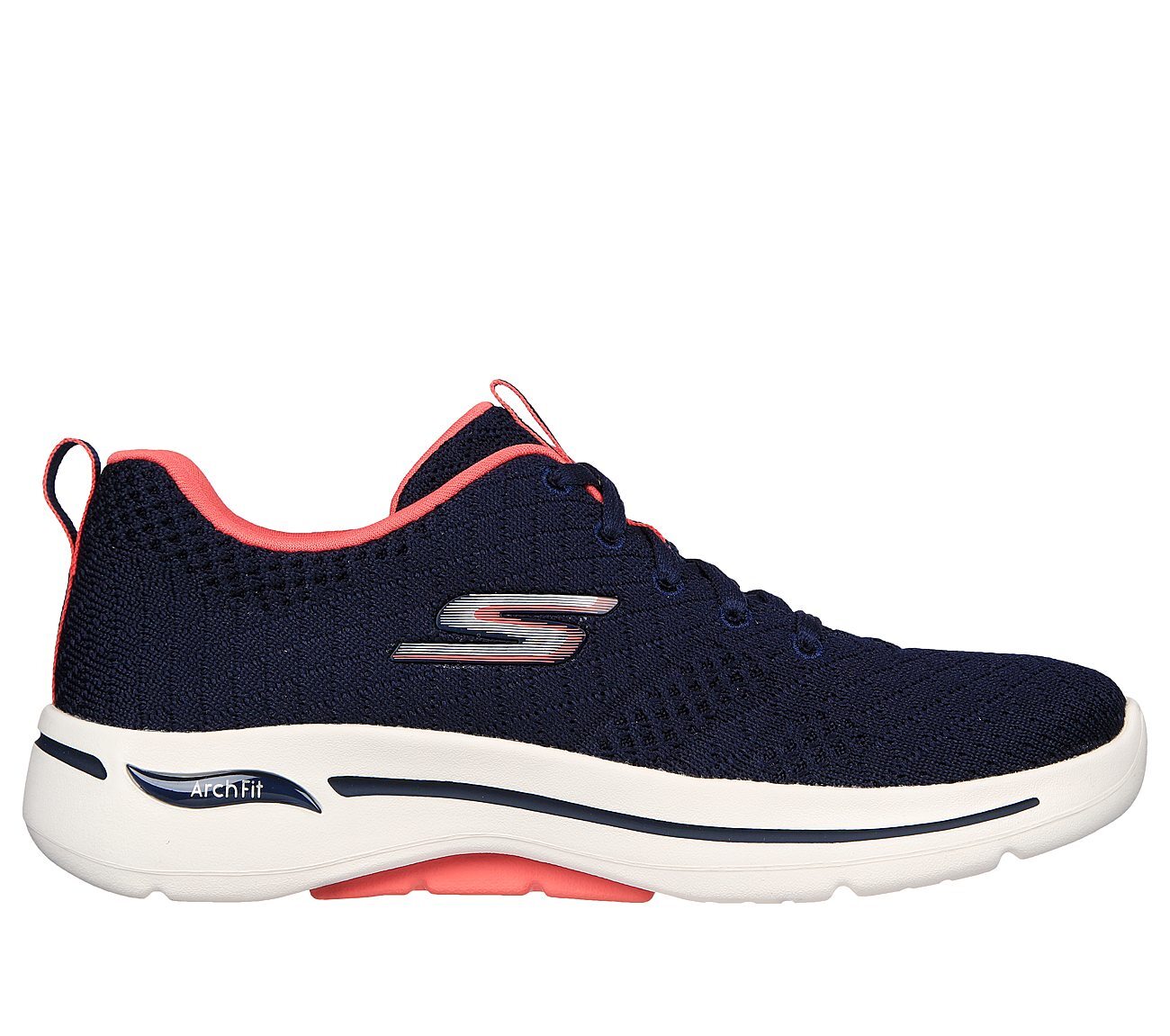 Skechers Γυναικείο Παπούτσι - Go Walk Arch Fit - Unify - 124403-NVCL - Navy Blue-Coral