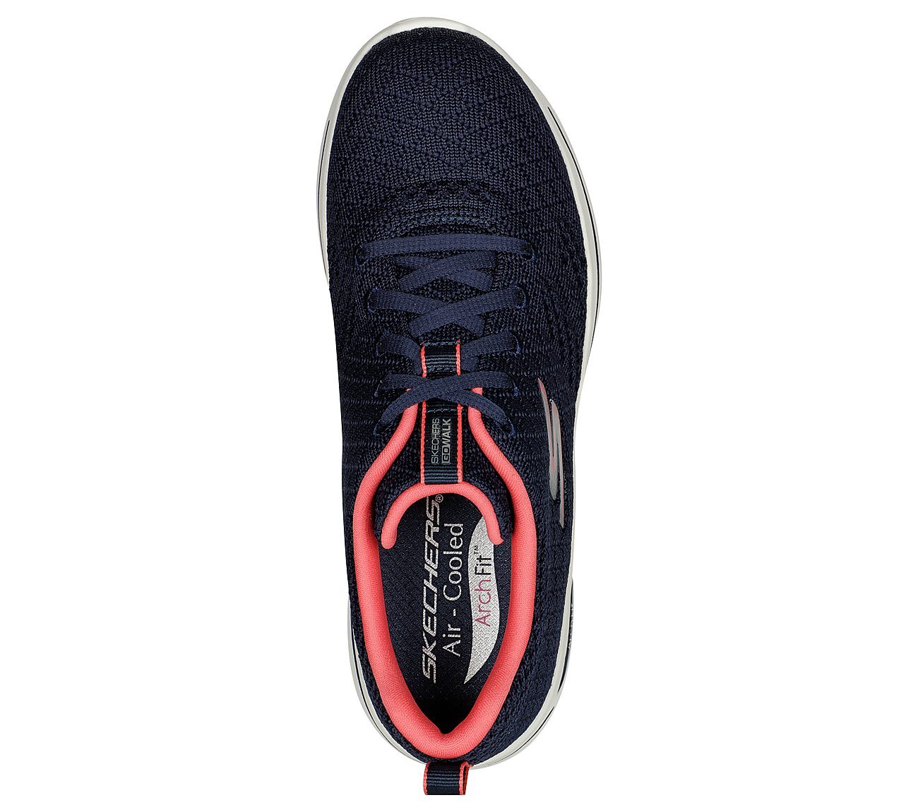 Skechers Γυναικείο Παπούτσι - Go Walk Arch Fit - Unify - 124403-NVCL - Navy Blue-Coral - Image 3