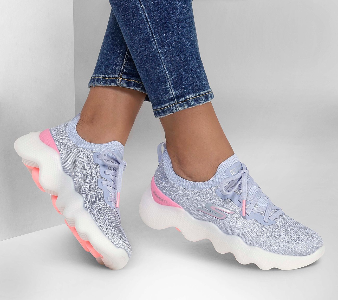 Skechers Παπούτσι Γυναικείο - GO WALK Massage Fit - Upsurge - 124905-GYPK GRAY - Image 7