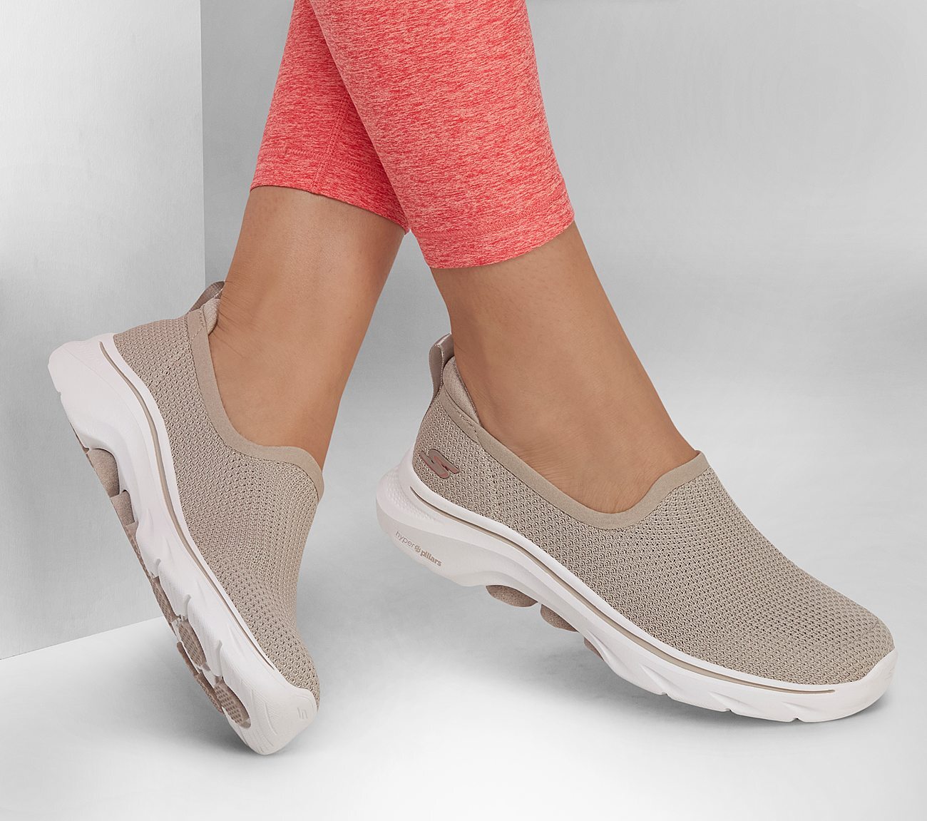 Skechers Γυναικείο Παπούτσι - Go Walk 7 - Ivy - 125218-TPE - Beige - Image 4