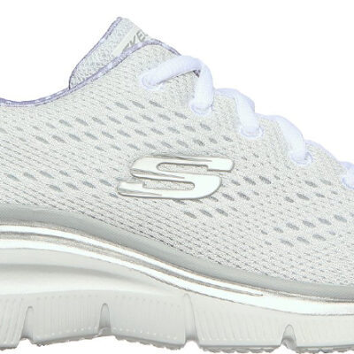 Skechers Παπούτσι Γυναικείο - Fashion Fit - StateMent Piece 12704-WGRY Λευκό-Γκρί