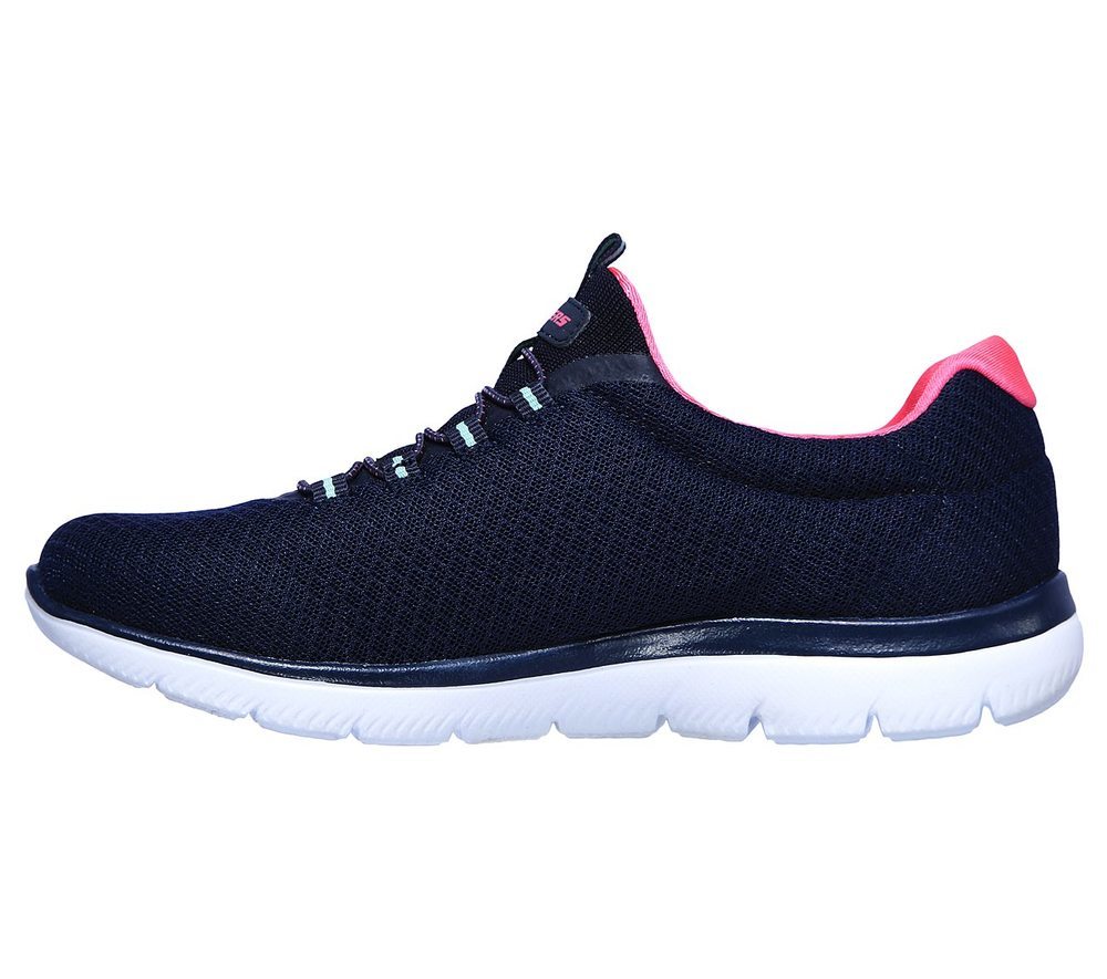 Skechers Παπούτσι Γυναικείο -Summits 12980-NVHP Navy/HOT Pink - Image 4