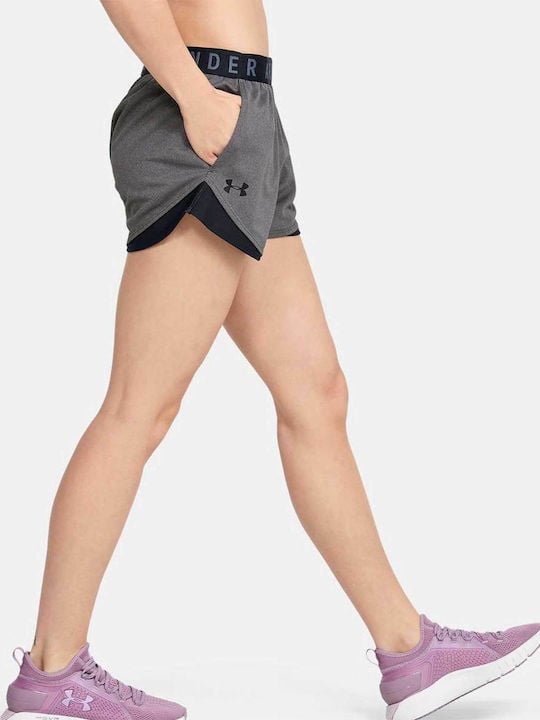 Under Armour Γυναικείο Αθλητικό Σόρτς - Play Up Shorts 3.0 - 1344552-090 - Carbon Heather - Image 3