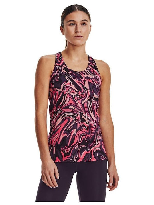 Under Armour Γυναικεία Αθλητική Αμάνικη Μπλούζα - HG Armour Racer Print - 1365108-541 - Tux Purple
