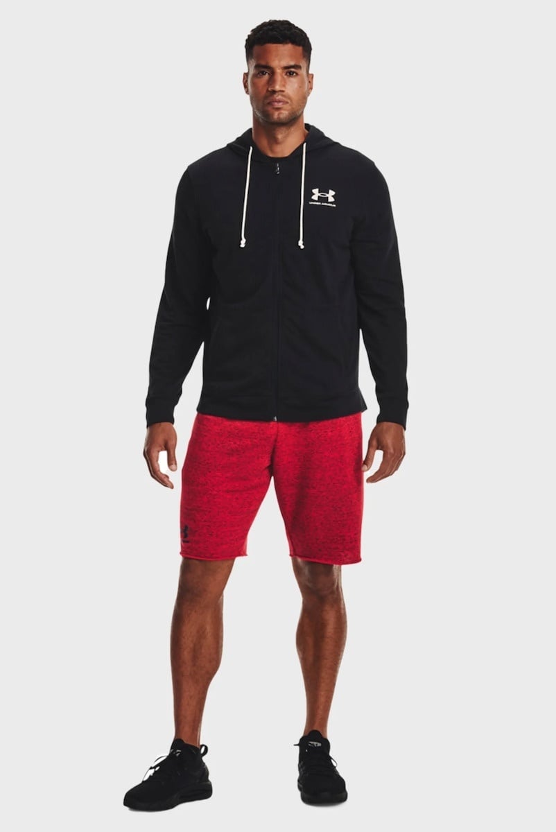 Under Armour Ζακέτα με Κουκούλα - UA Rival Fleece - 1370409-001 - Black//Onyx White - Image 3