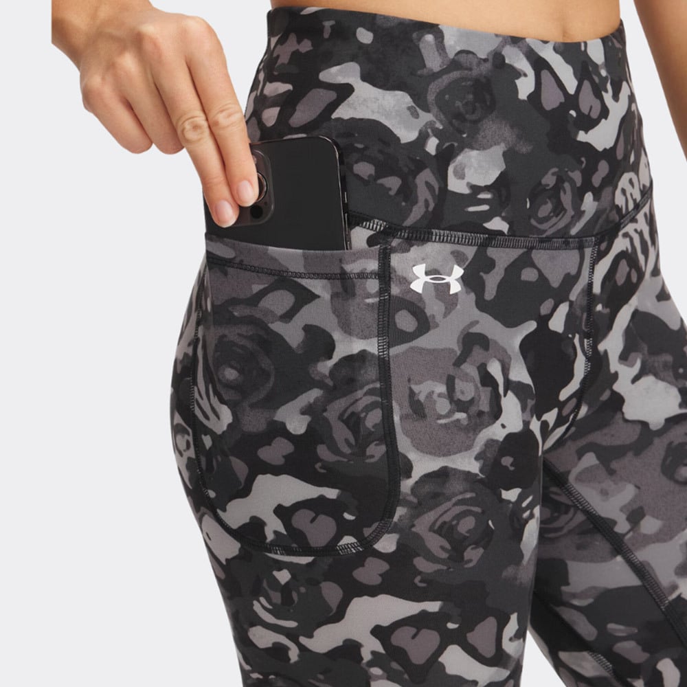 Under Armour Γυναικείο Κολάν - Motion Ankle Leg Print - 1373927-005 - Black Titan Gray White - Image 3