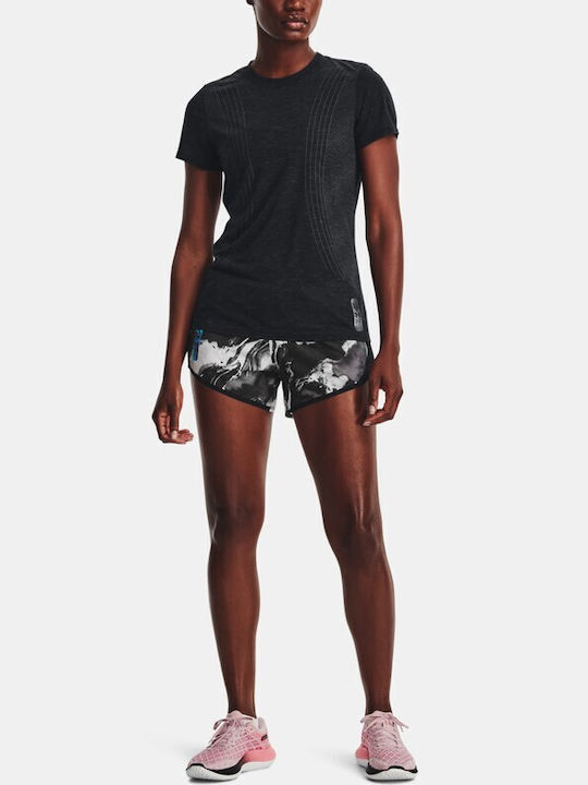Under Armour Γυναικείο Αθλητικό Σορτς - UA Fly By Anywhere Short - 1374483-001 - Black - Image 3