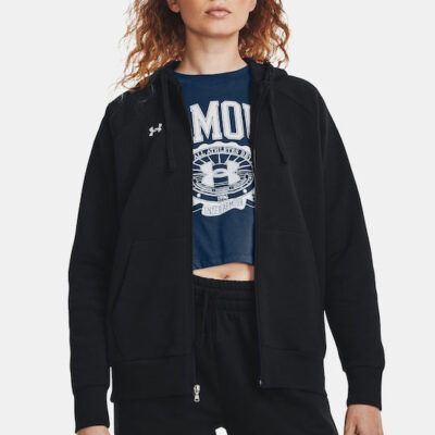 Under Armour Γυναικεία Ζακέτα Με Κουκούλα - UA Rival Fleece FZ Hoodie - 1379497-001 - Black
